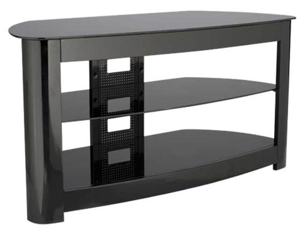 Sanus Black Glass and metal Compact TV Stand